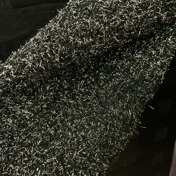 BOGO Sparkly Dark Green, Black, and Silver Sweater - Picture 3 of 3